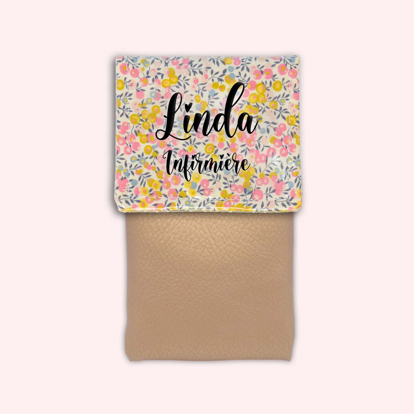 Liberty Wiltshire Yellow Pink Magnetic Pouch