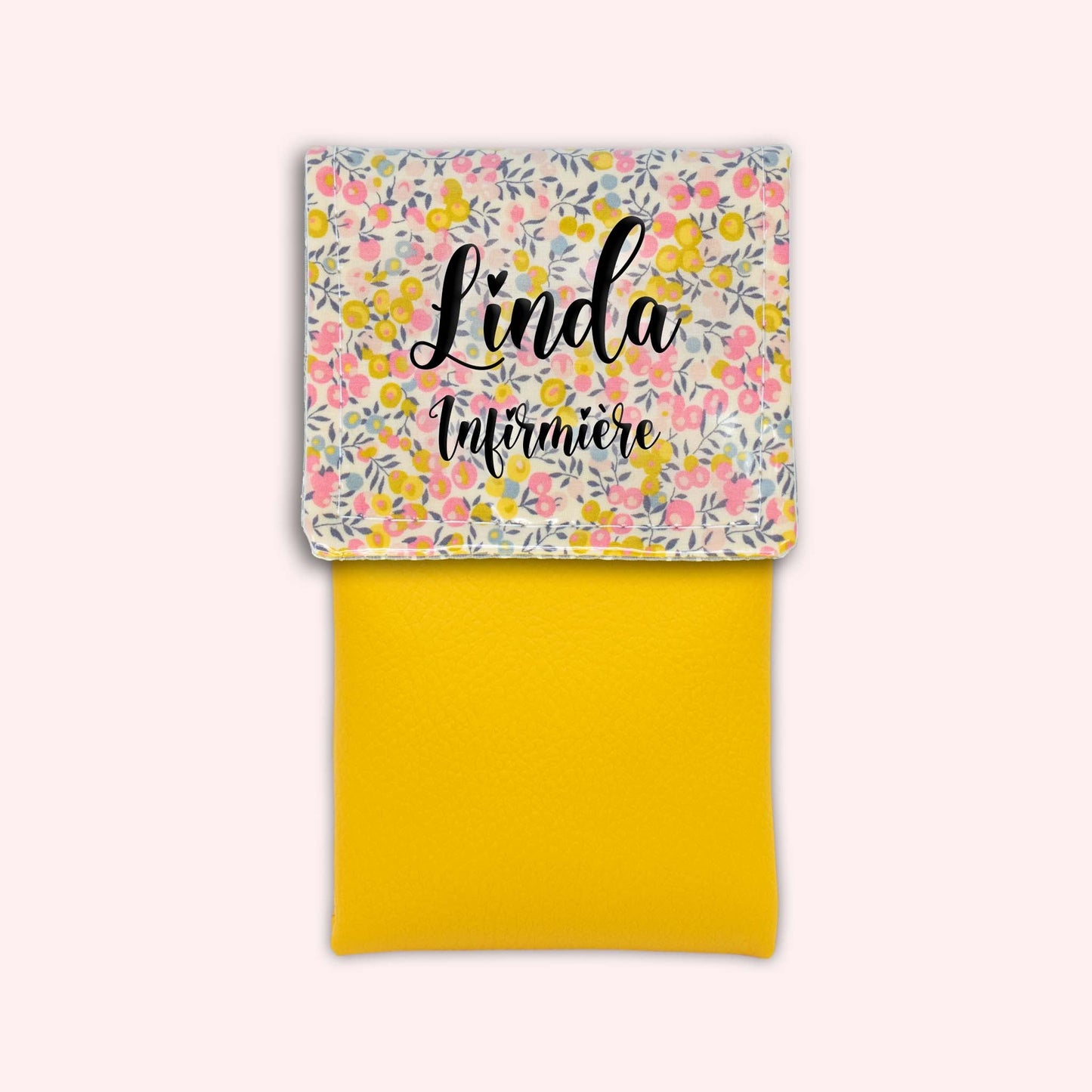 Liberty Wiltshire Yellow Pink Magnetic Pouch