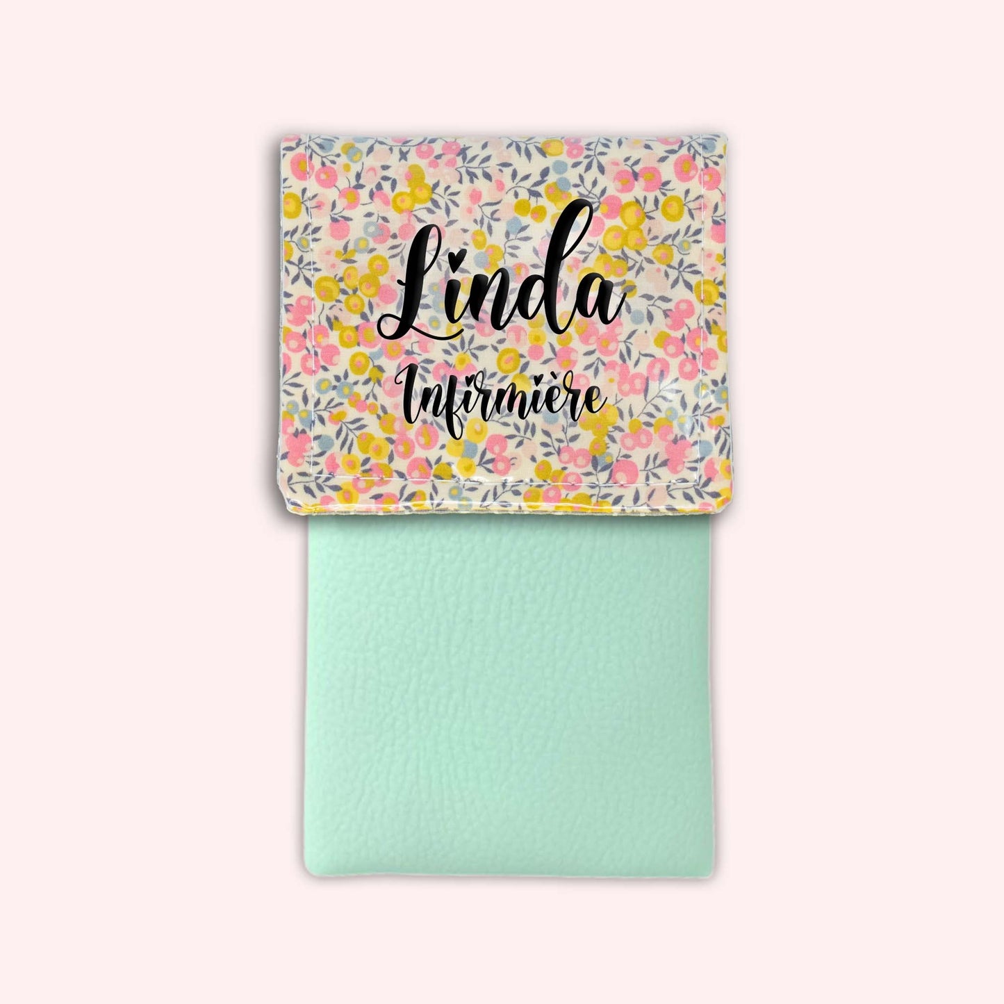 Liberty Wiltshire Yellow Pink Magnetic Pouch