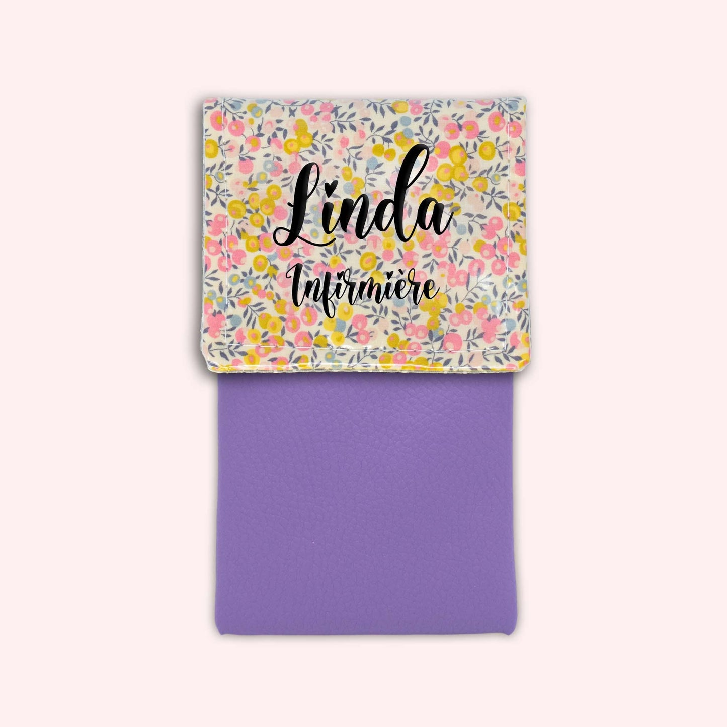 Liberty Wiltshire Yellow Pink Magnetic Pouch