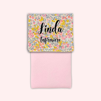 Liberty Wiltshire Yellow Pink Magnetic Pouch