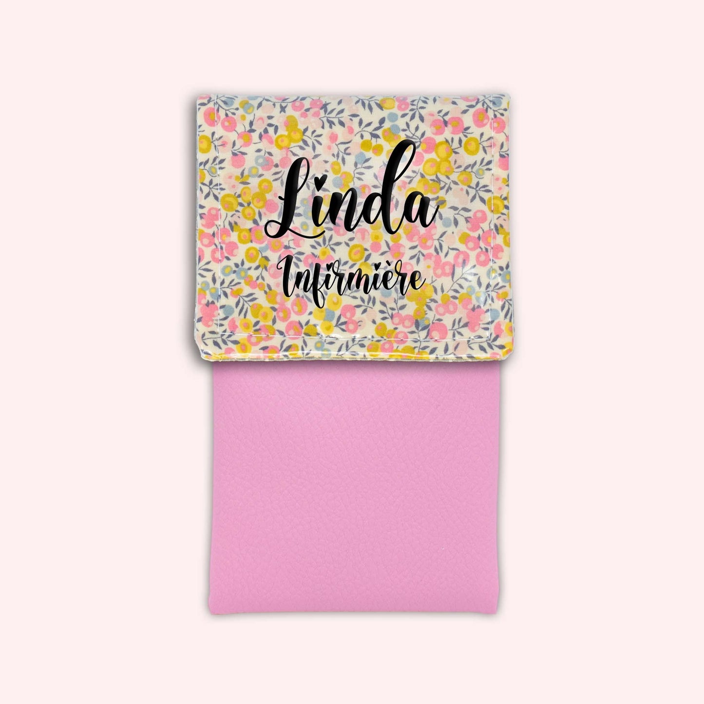 Liberty Wiltshire Yellow Pink Magnetic Pouch