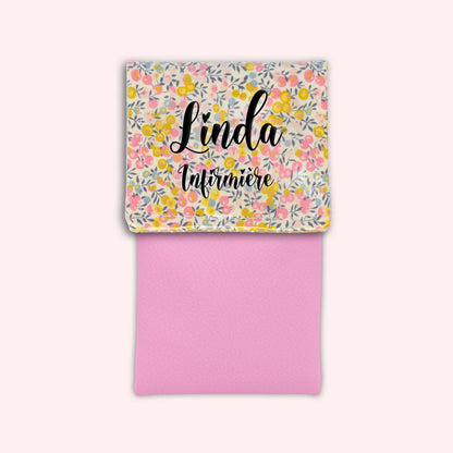 Liberty Wiltshire Yellow Pink Magnetic Pouch