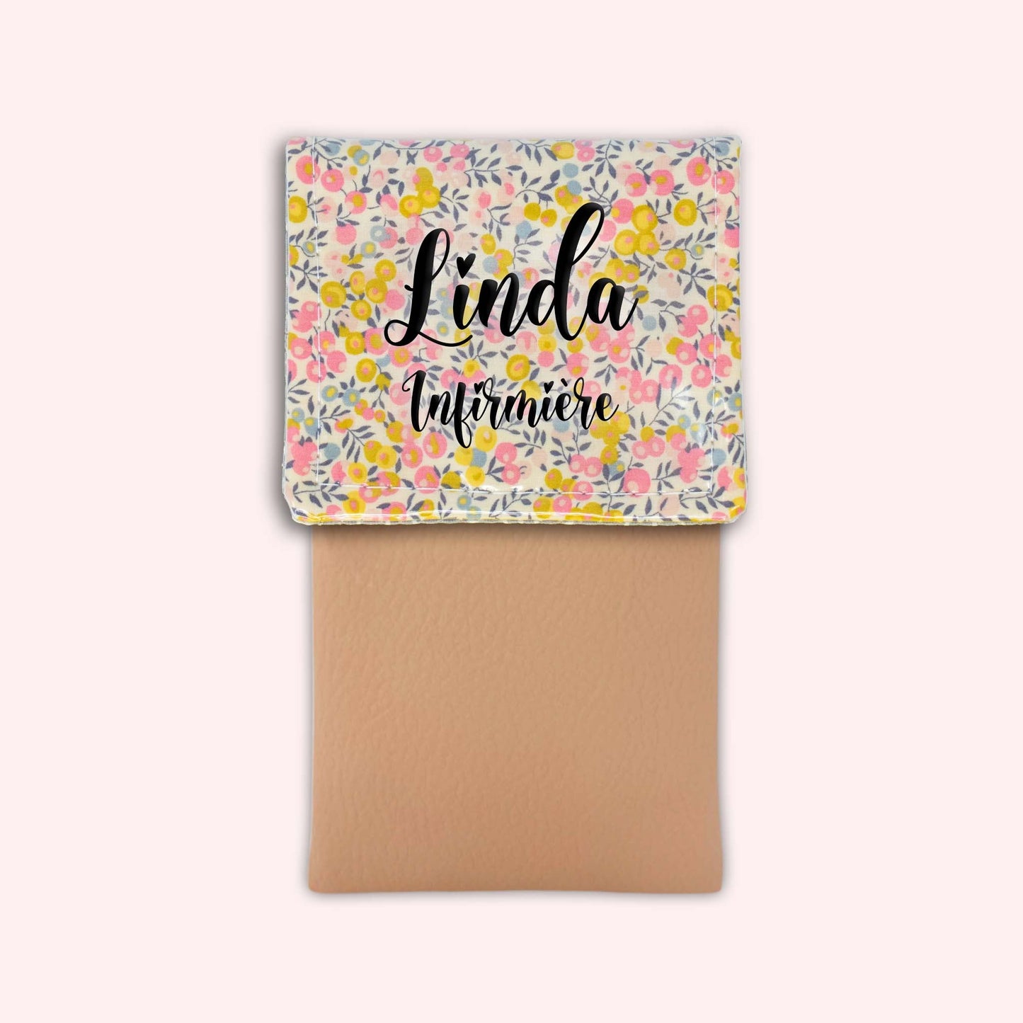 Liberty Wiltshire Yellow Pink Magnetic Pouch