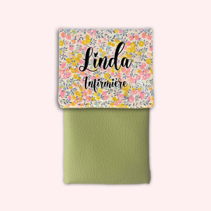 Liberty Wiltshire Yellow Pink Magnetic Pouch