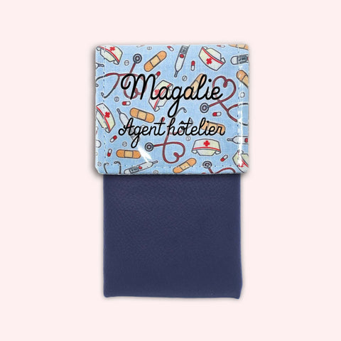 Pochette aimantée Médical Bleu Ciel