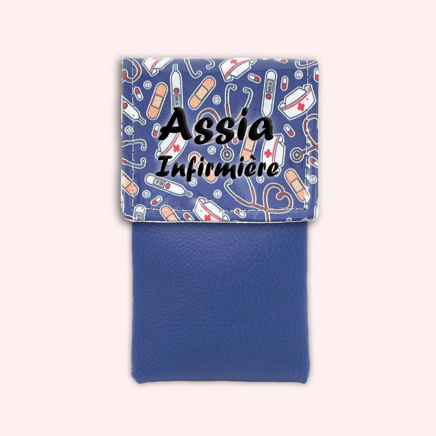 Pochette aimantée Médical Bleu Marine