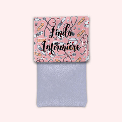 Pochette aimantée Médical Rose pâle