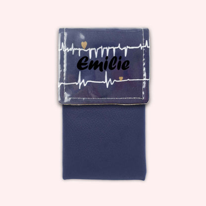 Pochette aimantée Rythme Bleu Marine