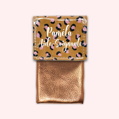 Leopard Caramel Magnetic Pouch