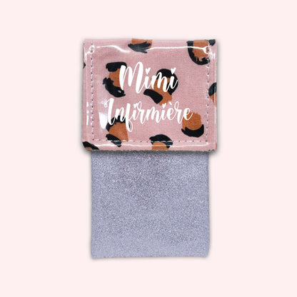 Pink Leopard Magnetic Pouch