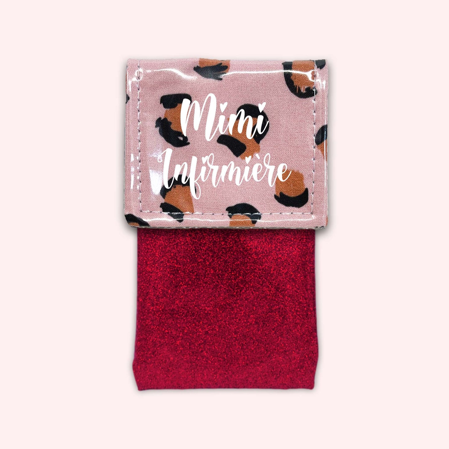 Pink Leopard Magnetic Pouch