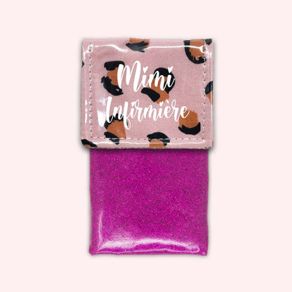 Pink Leopard Magnetic Pouch