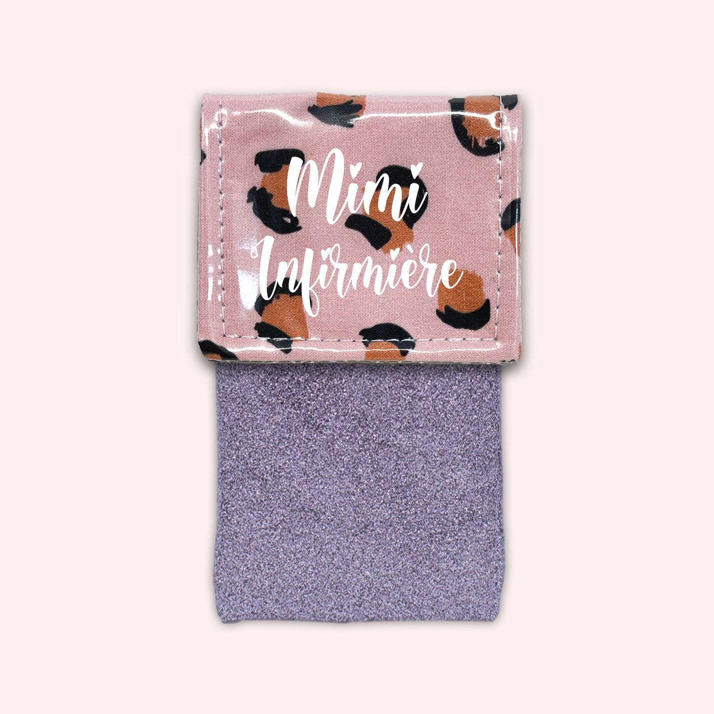 Pink Leopard Magnetic Pouch