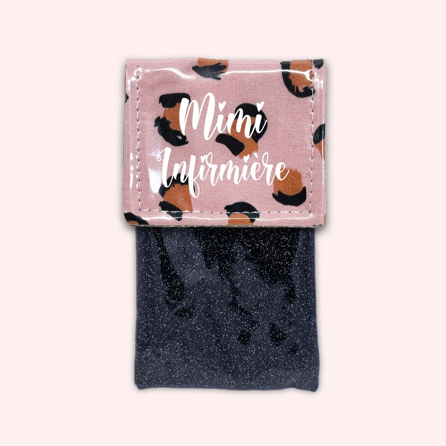 Pink Leopard Magnetic Pouch