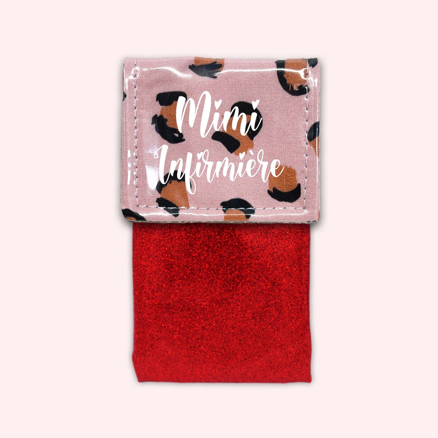 Pink Leopard Magnetic Pouch