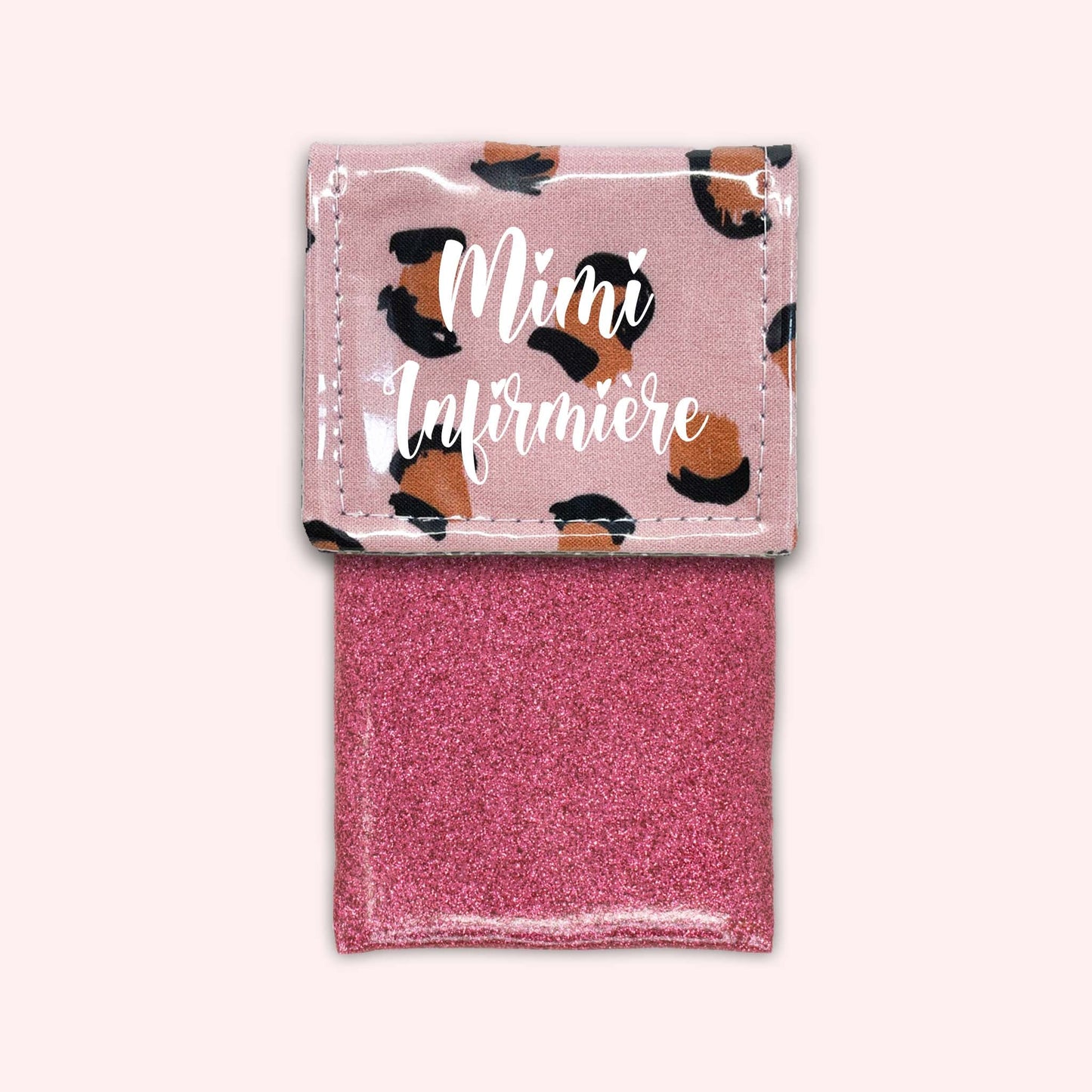 Pink Leopard Magnetic Pouch