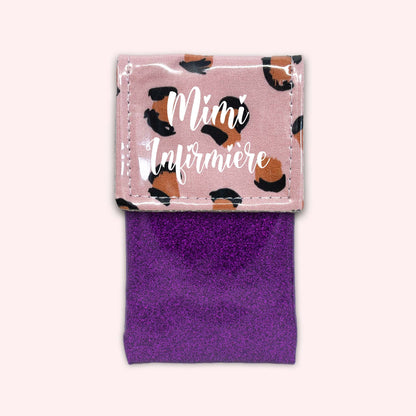 Pink Leopard Magnetic Pouch