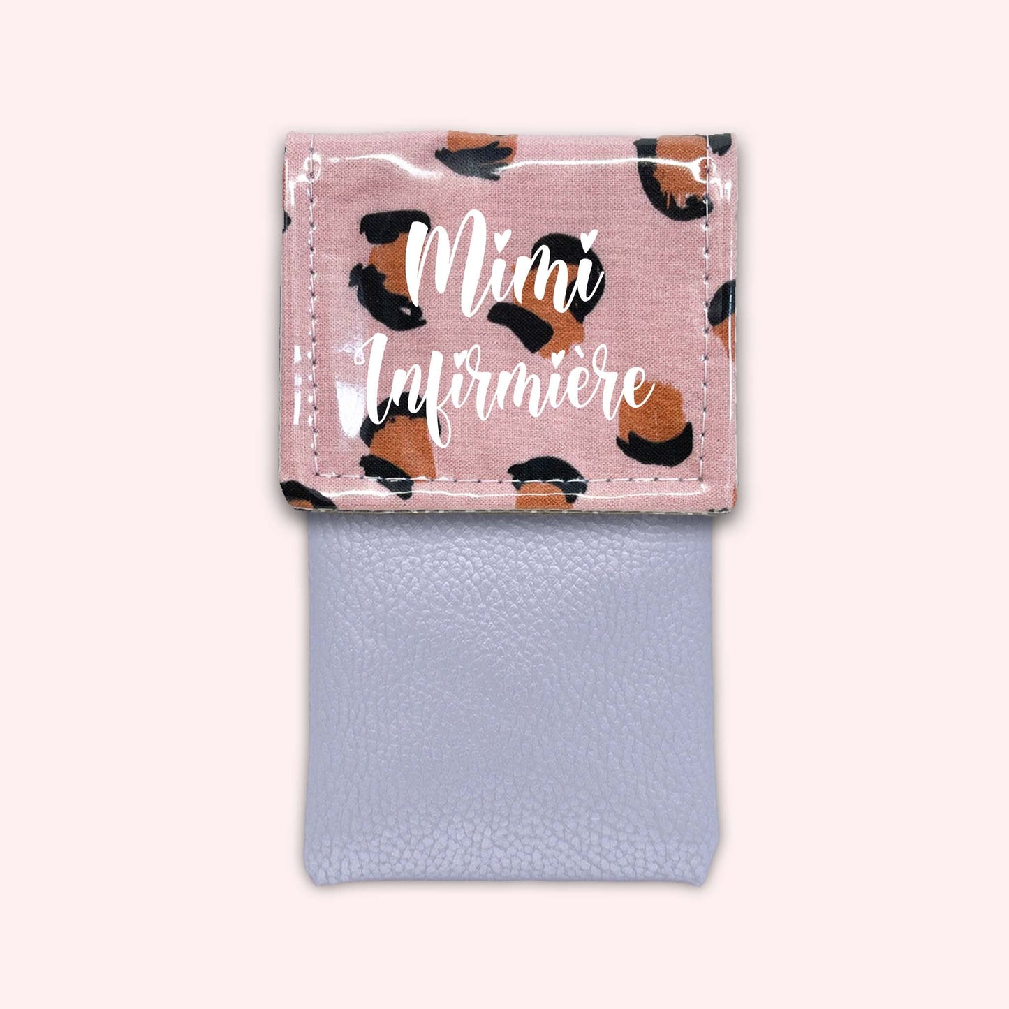 Pink Leopard Magnetic Pouch