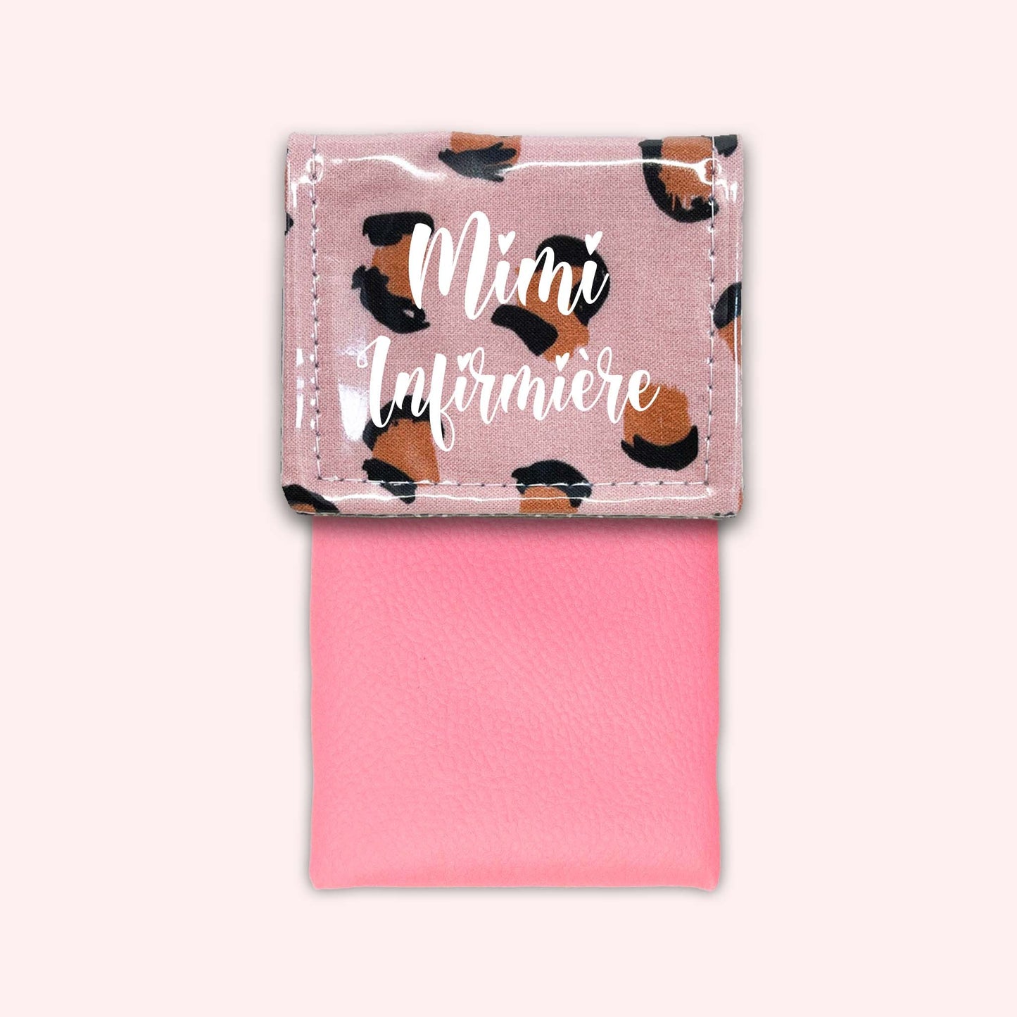 Pink Leopard Magnetic Pouch