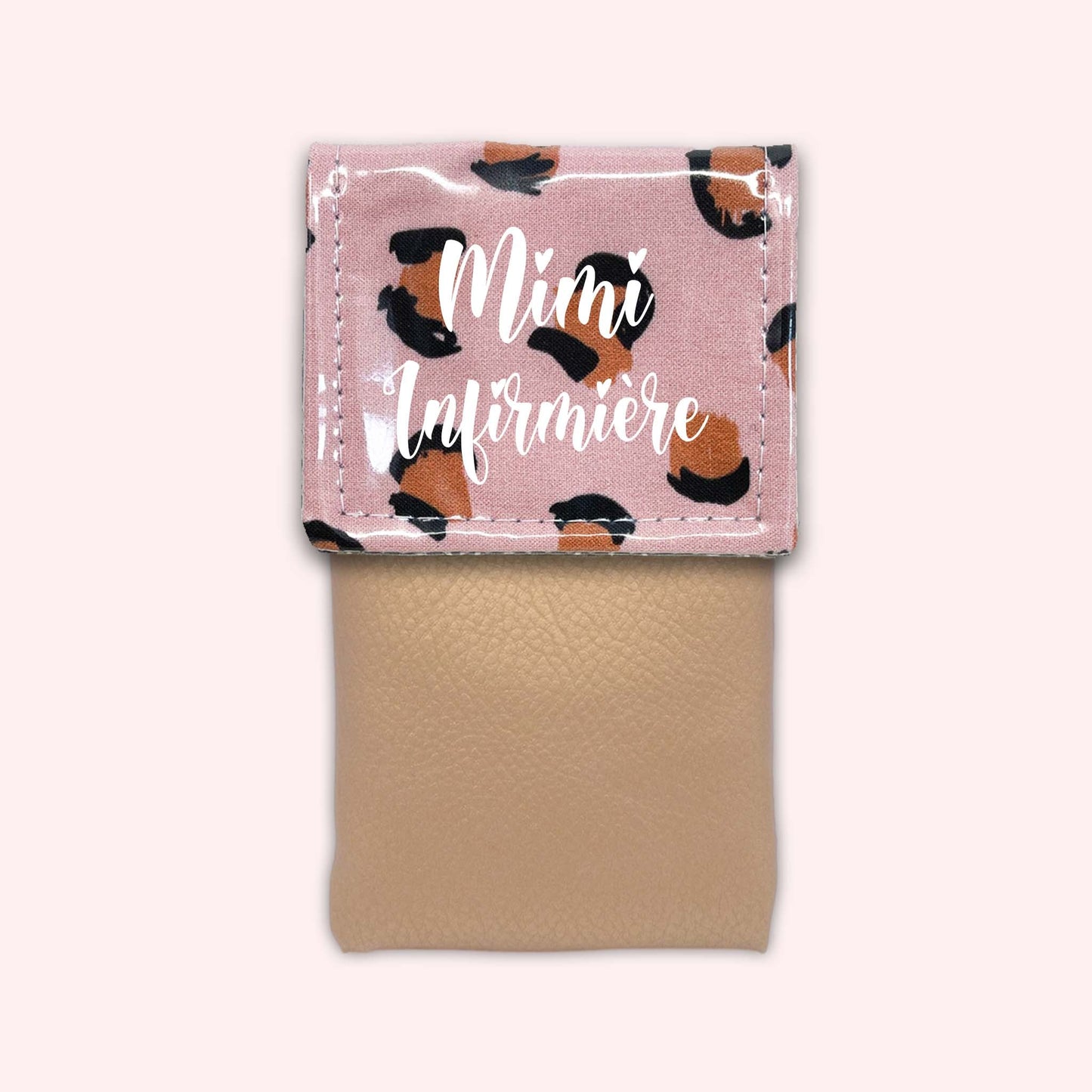 Pink Leopard Magnetic Pouch