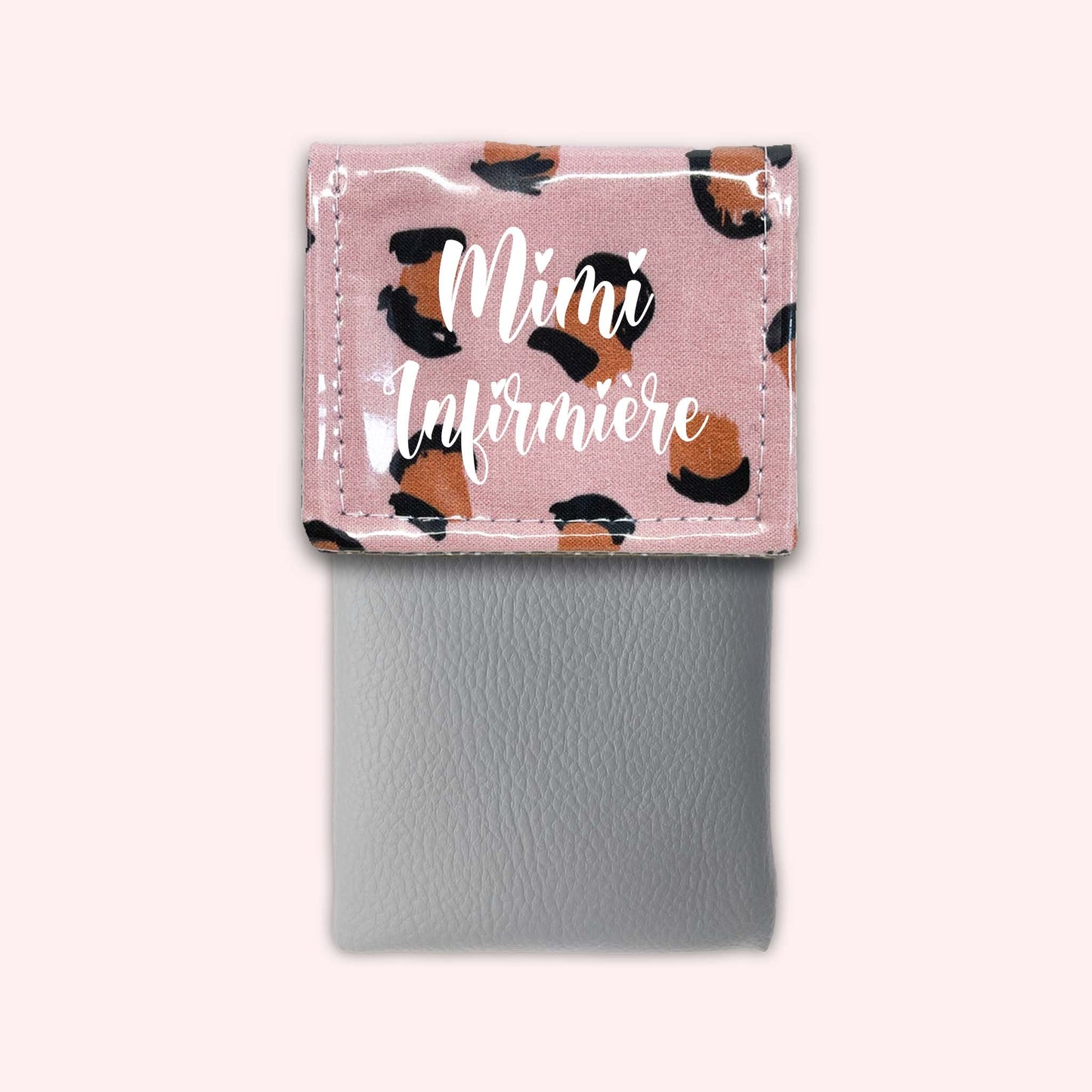 Pink Leopard Magnetic Pouch