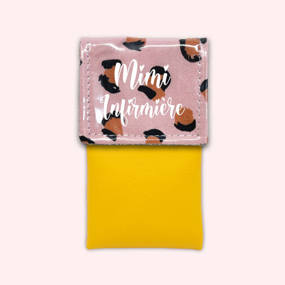 Pink Leopard Magnetic Pouch