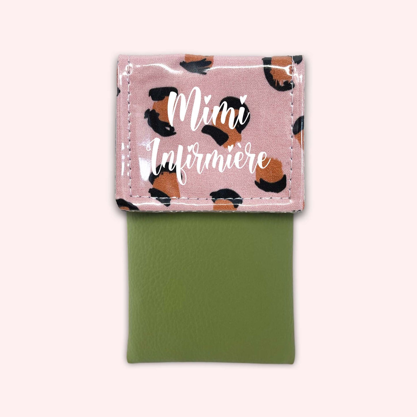 Pink Leopard Magnetic Pouch