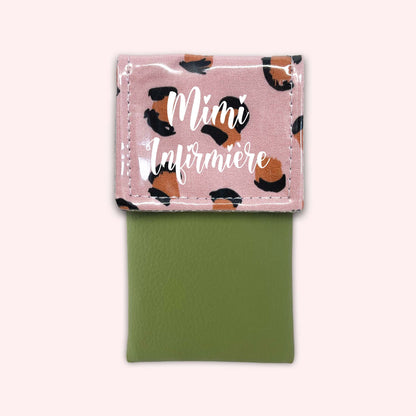 Pink Leopard Magnetic Pouch