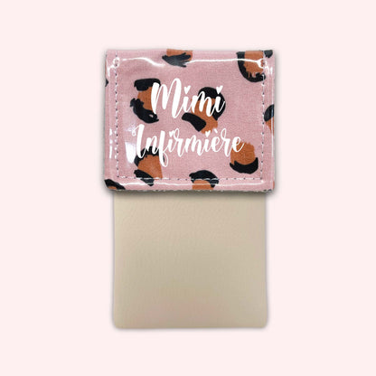 Pink Leopard Magnetic Pouch