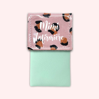 Pink Leopard Magnetic Pouch