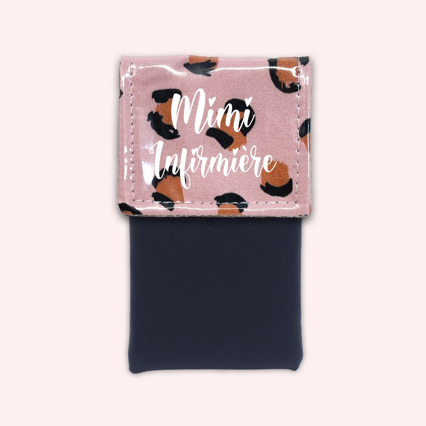 Pink Leopard Magnetic Pouch