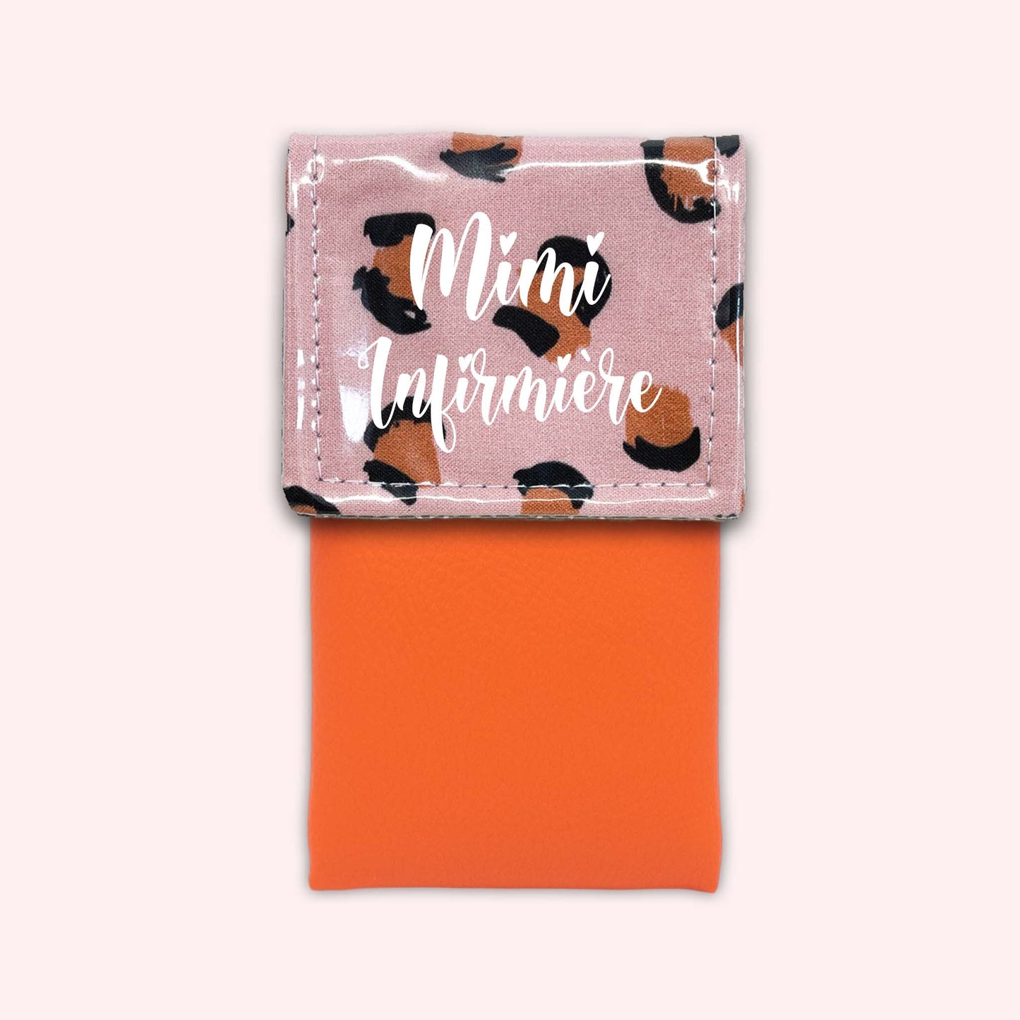 Pink Leopard Magnetic Pouch