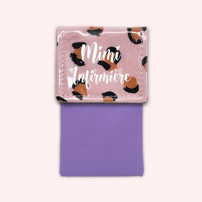 Pink Leopard Magnetic Pouch