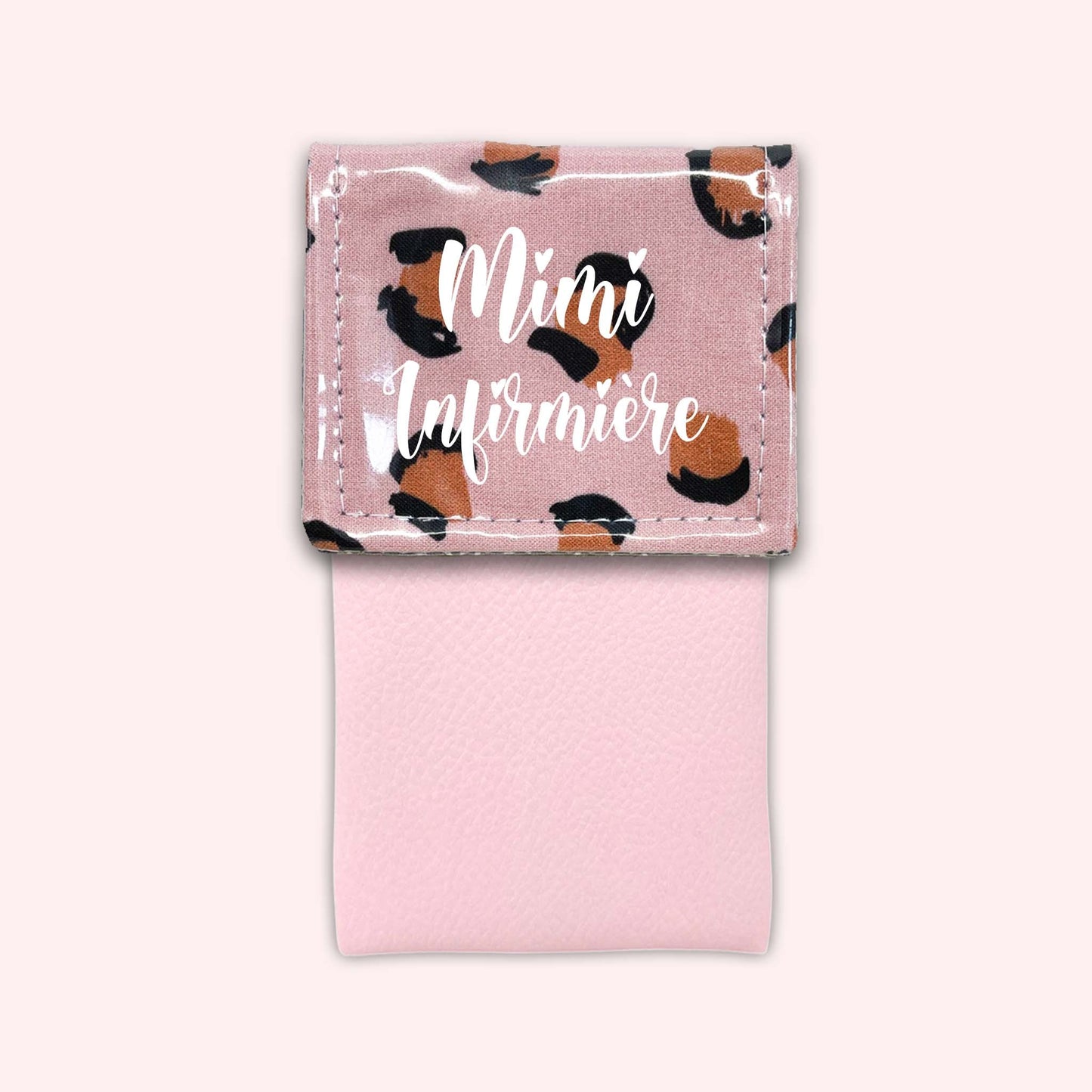 Pink Leopard Magnetic Pouch