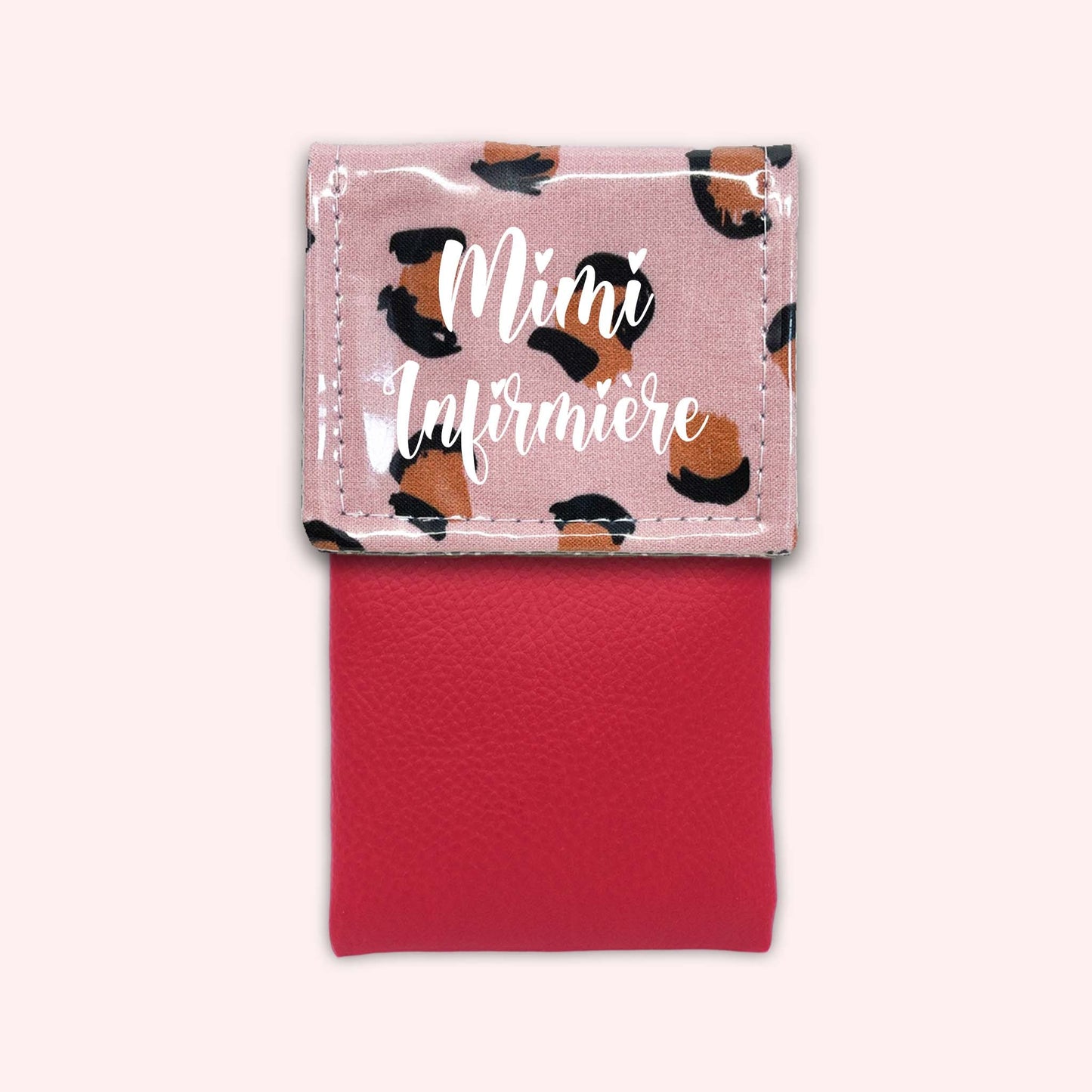 Pink Leopard Magnetic Pouch