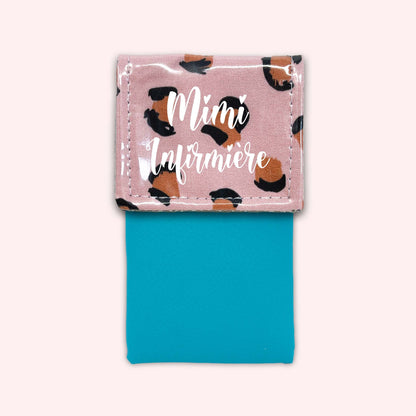 Pink Leopard Magnetic Pouch