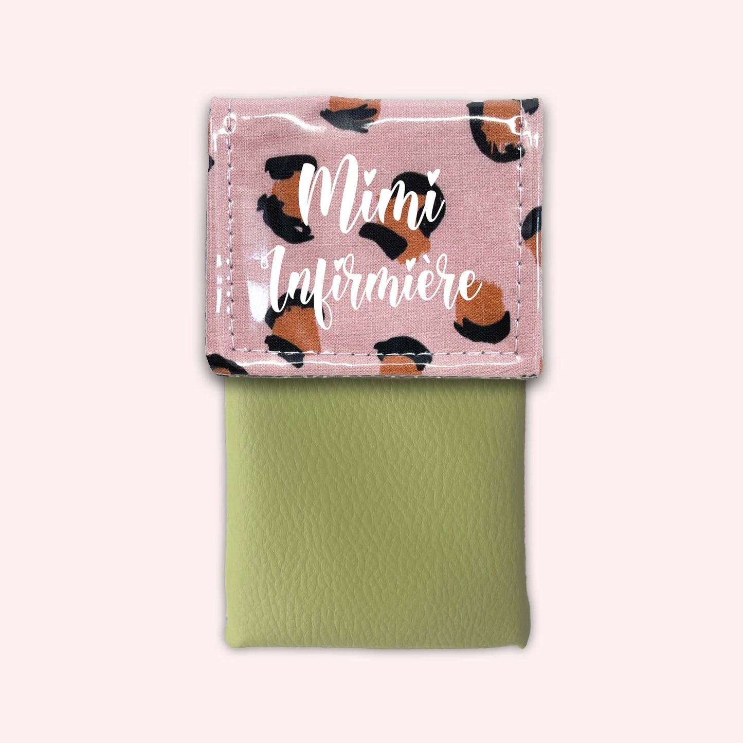 Pink Leopard Magnetic Pouch