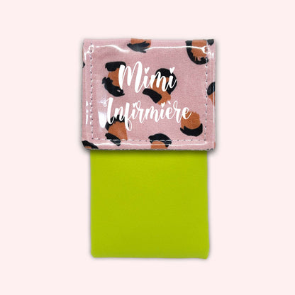 Pink Leopard Magnetic Pouch