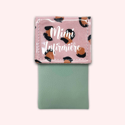 Pink Leopard Magnetic Pouch