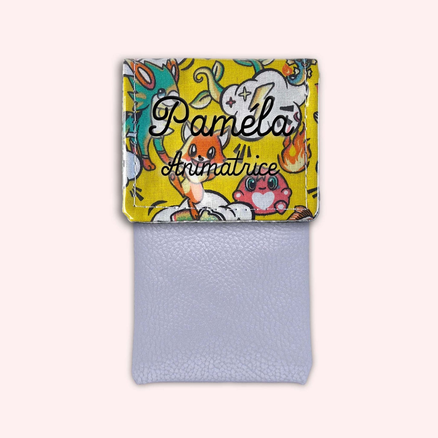 Pochette aimantée Manga Jaune