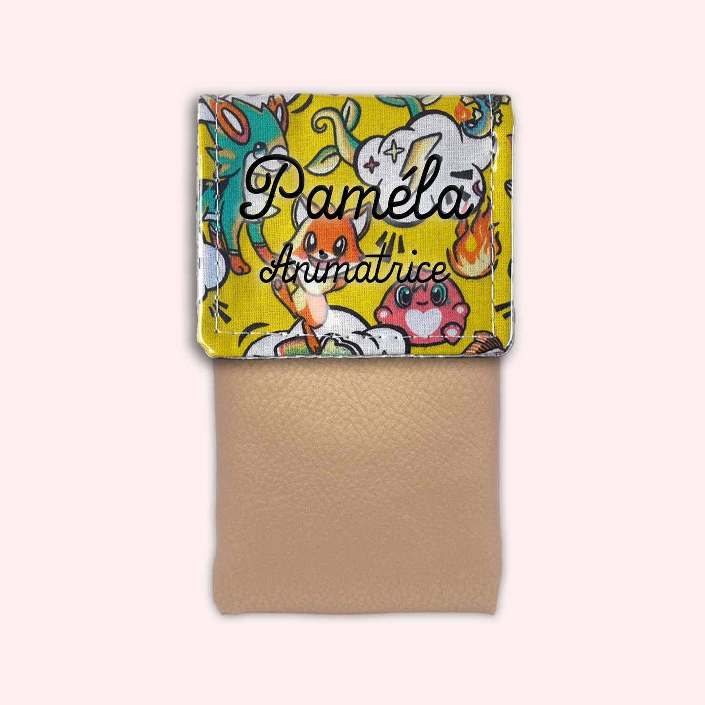 Pochette aimantée Manga Jaune