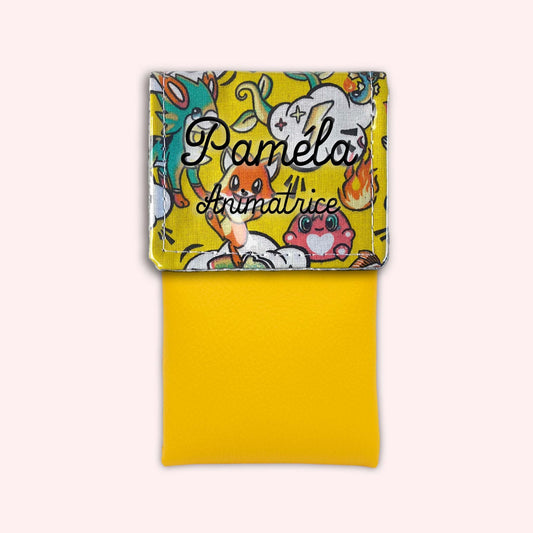 Yellow Manga Magnetic Pouch