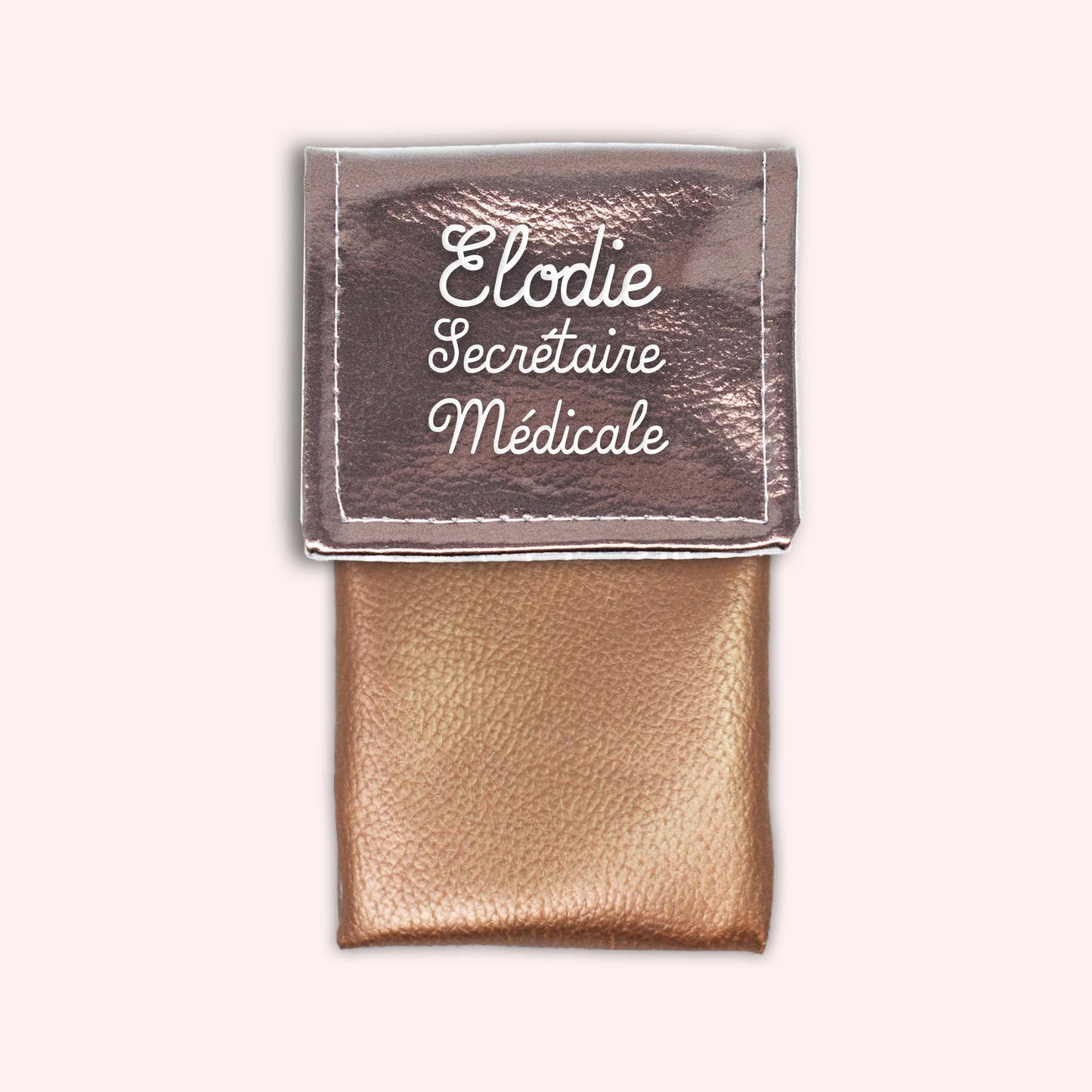 Metallic Bronze Magnetic Pouch