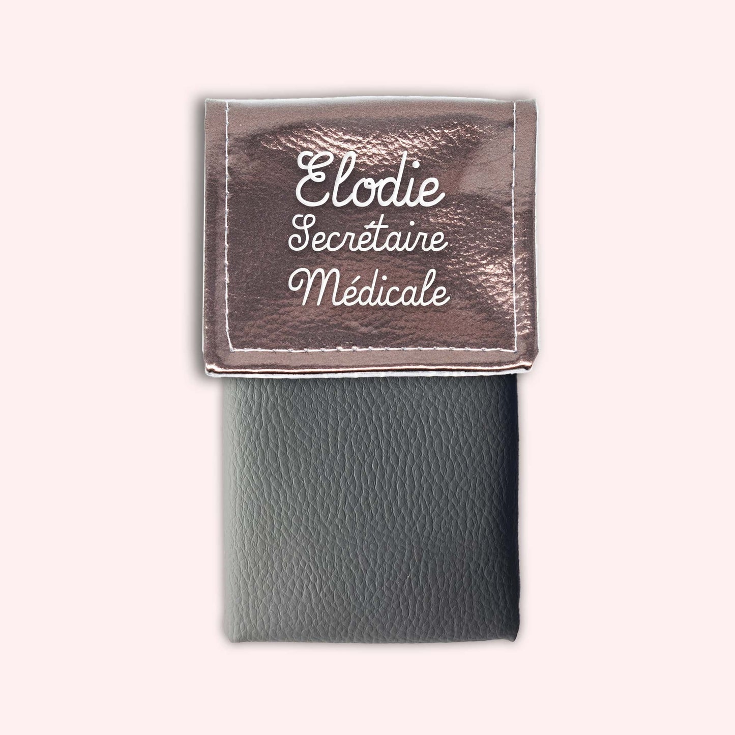 Metallic Bronze Magnetic Pouch