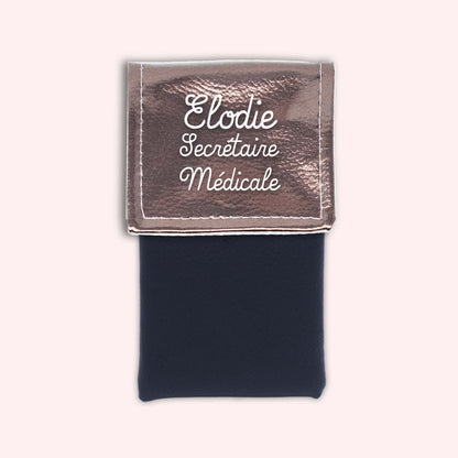 Metallic Bronze Magnetic Pouch