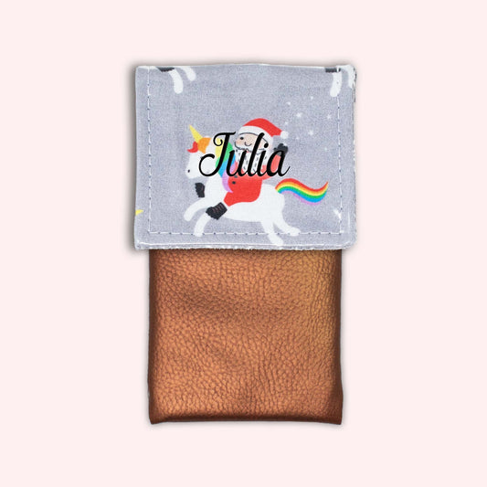 Unicorn Christmas Magnetic Pouch