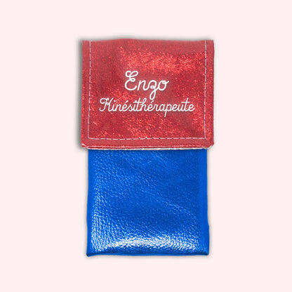 Red sparkle magnetic pouch