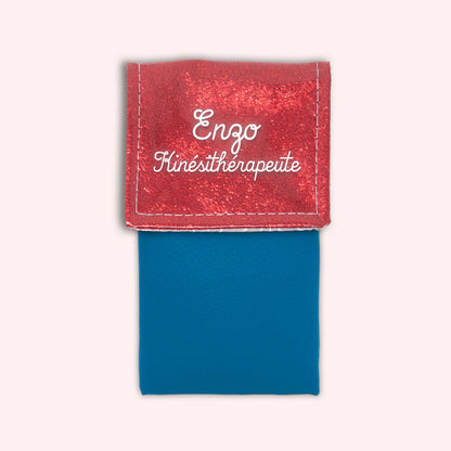 Red sparkle magnetic pouch