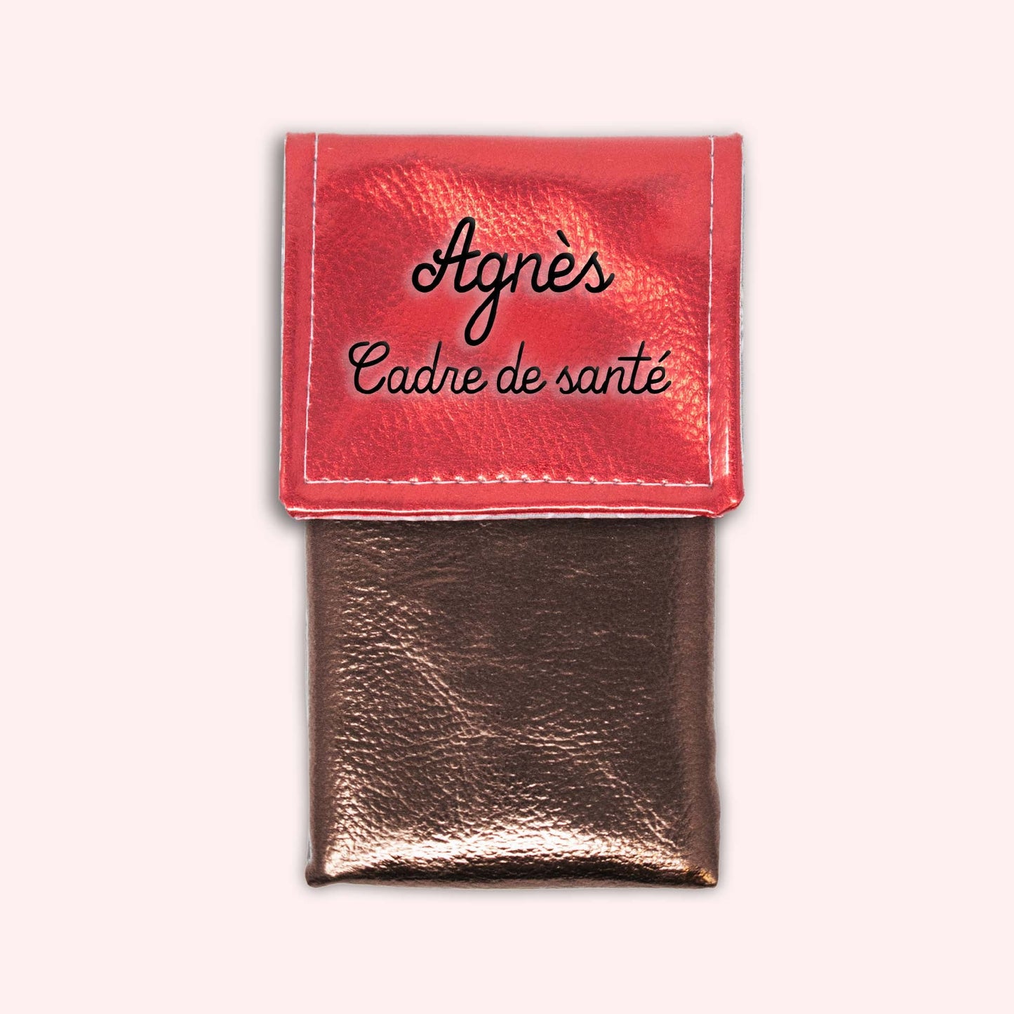 Metallic Red Magnetic Pouch